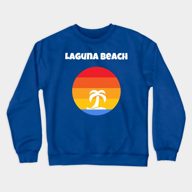 Laguna Beach California Crewneck Sweatshirt by jutulen